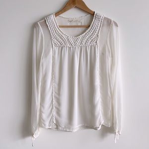 Worn once Graham & Spencer gauzy boho blouse sz S